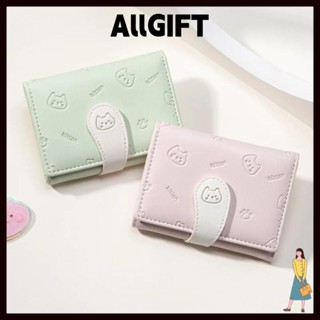 AllGIFT Ví Nhỏ Ngắn Dễ Thương, Túi ID Bé Gái Ví In Hình Mèo Con Thời Trang, Dây đeo Khóa PU Hộp đựng Thẻ Sinh Viên Túi đựng Tiền Nữ
﻿