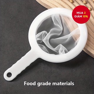 1 cái, sàng lưới, lọc lưới, lọc lưới nhựa, bộ lọc đa chức năng có tay cầm, bộ lọc sữa đậu nành bột trà,