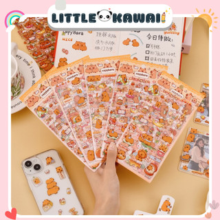 Set 6 tấm sticker hình dán Capybara dễ thương cute