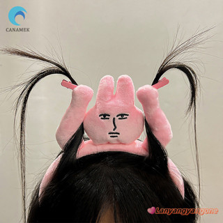 Canamek Ngộ nghĩnh Màu Hồng Thỏ Băng Đô Quấn Tóc Cho Nữ Sang Trọng Búp Bê Bé Gái Kẹp Tóc Vòng Dễ Thương Phụ Kiện Tóc Mới