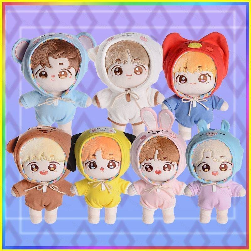 Zy 20cm KPOP BTS BT21 Thần Tượng Búp Bê Sang Trọng Đồ Chơi Nhồi Bông Cho Trẻ Em Trang Trí Nhà Quà Tặ