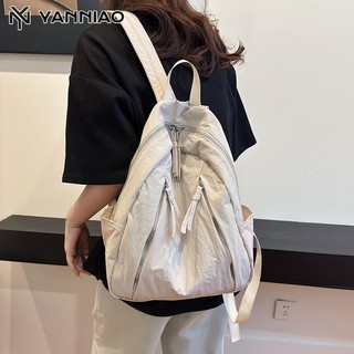 YANNIAO Ba lô vải canvas thời trang mới dành cho nữ