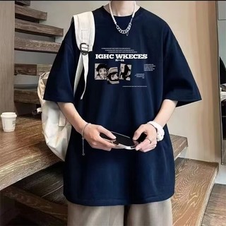 YAZHINIAO Áo thun nam ngắn tay phiên bản Hàn Quốc theo xu hướng đơn giản