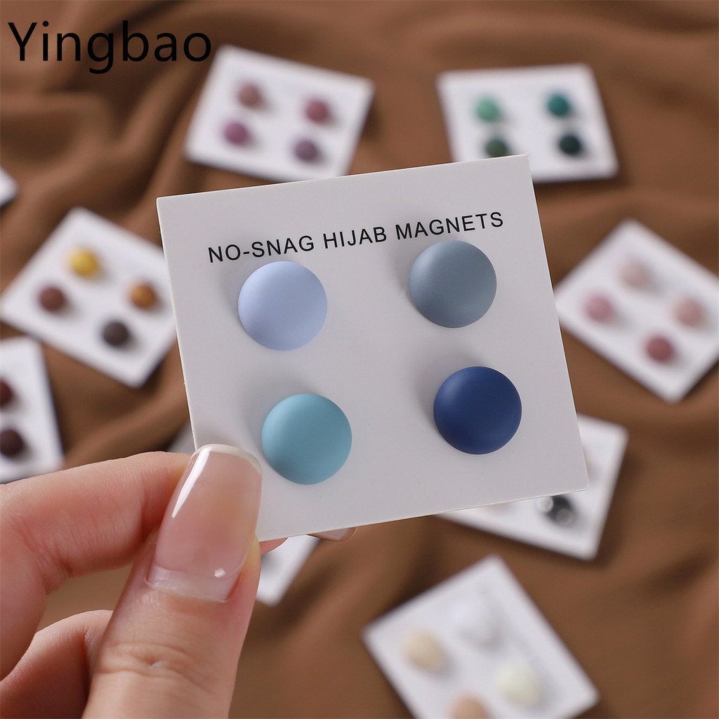 Yingbao Hijab Chân Từ Tính, Nam Châm Hijab Mạnh Mẽ Nhiều Năng Nhiều Màu Sắc Từ Khăn Khóa Pinless Trâ