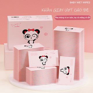  Khăn ướt Di Động Một Mảnh Riêng Đóng Gói Khăn Lau Ướt Tay Miệng Làm Sạch Khăn Lau Ướt Dùng Một Lần Khăn Giấy Cho Bé 1k 