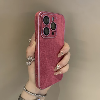 Ốp điện thoại denim sang trọng cho iPhone15 14 13 12 11 Pro Max Vỏ bảo vệ camera chống sốc Vỏ cứng chống vân tay