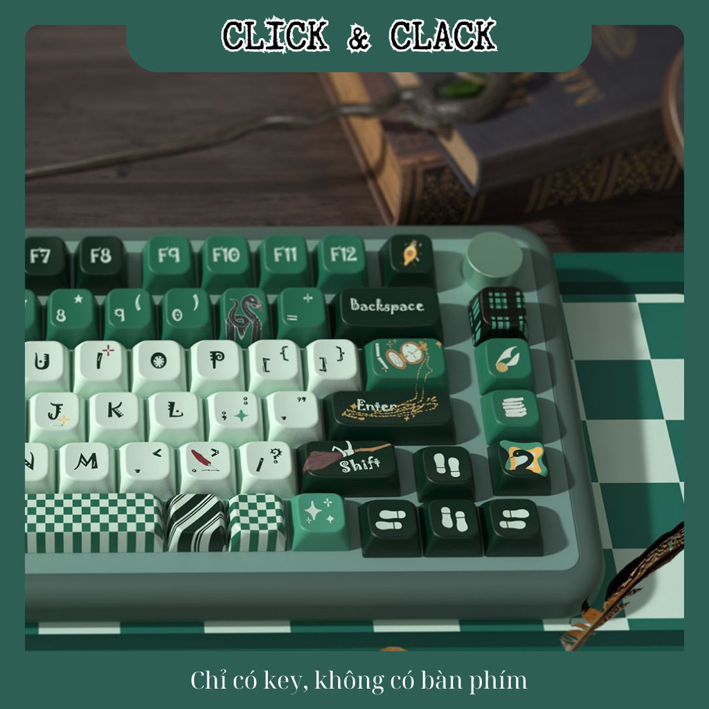 Keycap Harry Potter Slytherin - MDA Profile - PBT dyesub cao cấp 158 Phím | BigBuy360 - bigbuy360.vn