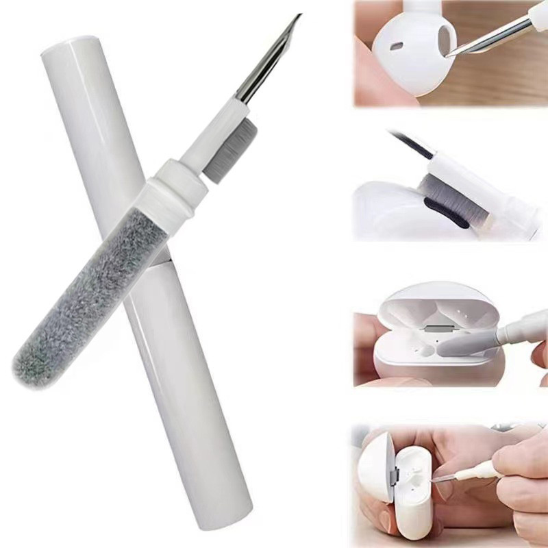 Bộ dụng cụ làm sạch Airpods 3 trong 1, Bộ làm sạch tai nghe cho AirPod Series Airpods Pro 3 2 1 thế hệ, Dụng cụ làm sạch đa chức năng có bàn chải cho vỏ tai nghe Bluetooth không dây
