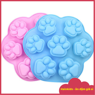 Khuôn silicon hình chân mèo 3d, khuôn silicon làm bánh pudding, rau câu, đậu hủ non, khuôn silicone hình chân mèo