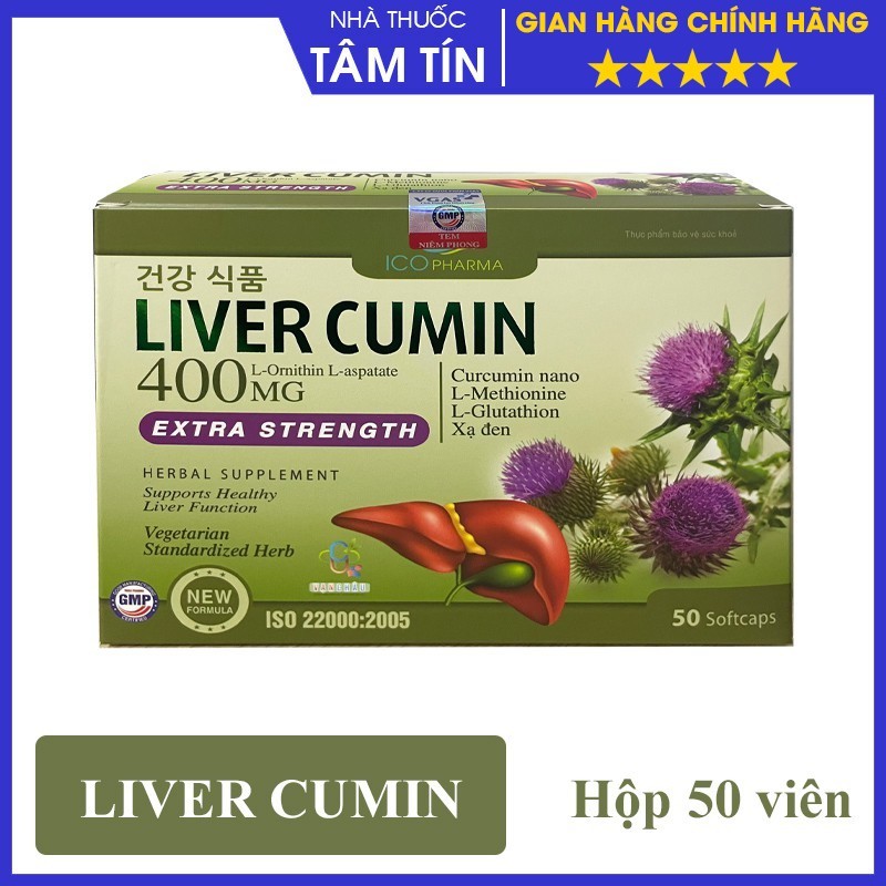 [CHÍNH HÃNG ] LIVER CUMIN - Giải độc GAN, Hạ men Gan - hỘP 10 VỈ