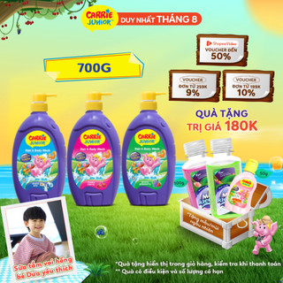 Chai sữa tắm gội cho bé carrie junior 700g