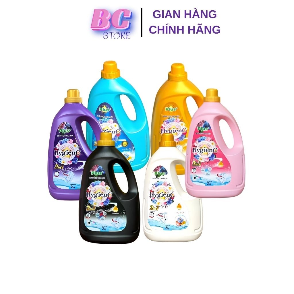 (TRỢ GIÁ) Nước Giặt HygienC Plus Hàng Việt Nam Công Nghệ Thái Lan Can 2kg @
