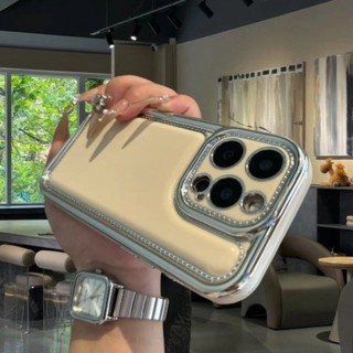 Ốp Da Mờ Mạ Sang Trọng Cho iPhone 15 Pro MAX 14 13 12 Pro MAX Có Bảo Vệ camera Ốp Lưng Silicon iPhone11 Vỏ Chống Sốc