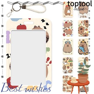 Hộp đựng thẻ TOPTOOL, Hộp đựng thẻ nhựa Capybara, Học sinh thẻ đa chức năng chất lượng cao