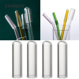 KANNERT 1 / 4 Ống Hút Thủy Tinh Nắp Cắm Chống Bụi Có Thể Tái Sử Dụng