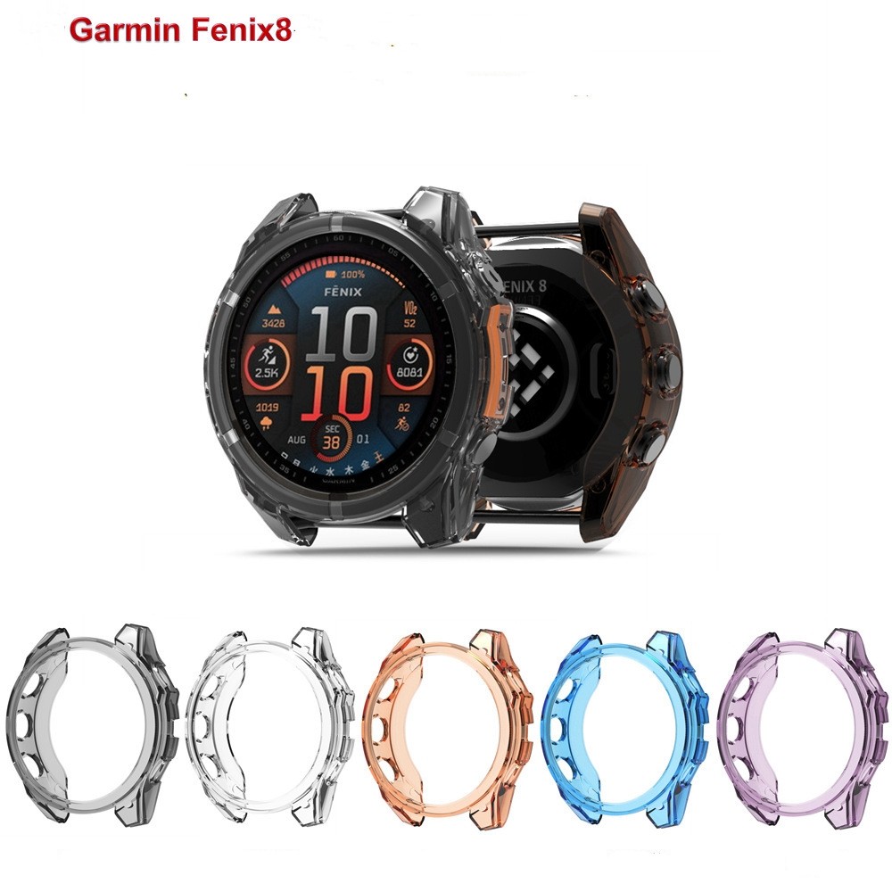 Thích hợp cho Garmin Fenix 8 7 6 5 Epix Pro Soft Tpu Ốp lưng Garmin Fenix8 43mm 47mm 51mm S62 S70 Vỏ