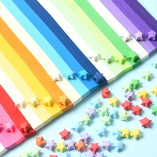 Set 540 Tờ Giấy Xếp Hình Ngôi Sao Năm Cánh Màu Sắc Gradient Sáng Tạo GNOFE