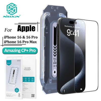 Kính cường lực NILLKIN iPhone 16 Pro Max 16 Plus 16 CP + Pro Dễ dàng cài đặt Bảo vệ màn hình chống chói