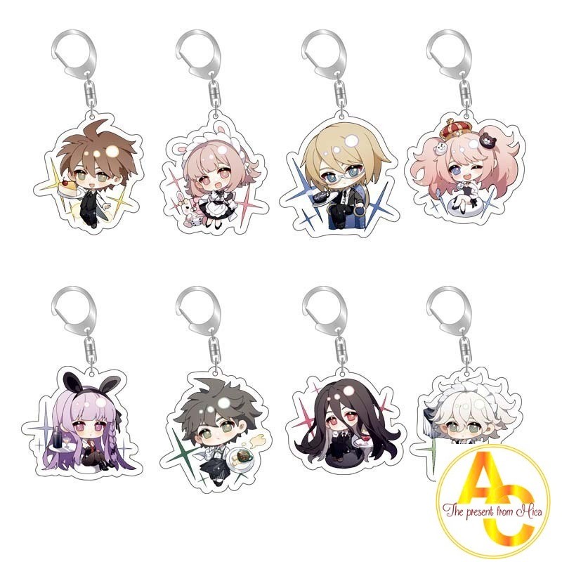 Danganronpa Acrylic Móc Khóa Kirikiri Kyoko Komaeda Nagi Too Enoshima Shield Togami Byakuya thiết bị