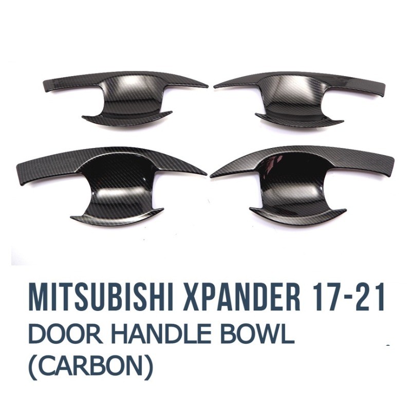 2017 - 2021 Phụ kiện nắp bát tay nắm cửa chéo Mitsubishi Xpander / Xpander (CARBON)