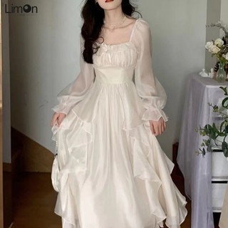 Đầm Voan Chiết Eo Kiểu Công Chúa Dễ Thương Xinh Xắn Dành Cho Nữ