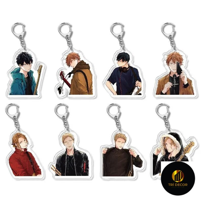 Móc khóa Manga Anime Given Yaoi BL Given Acrylic Harajuku ji Phụ kiện trang trí túi xách Balo