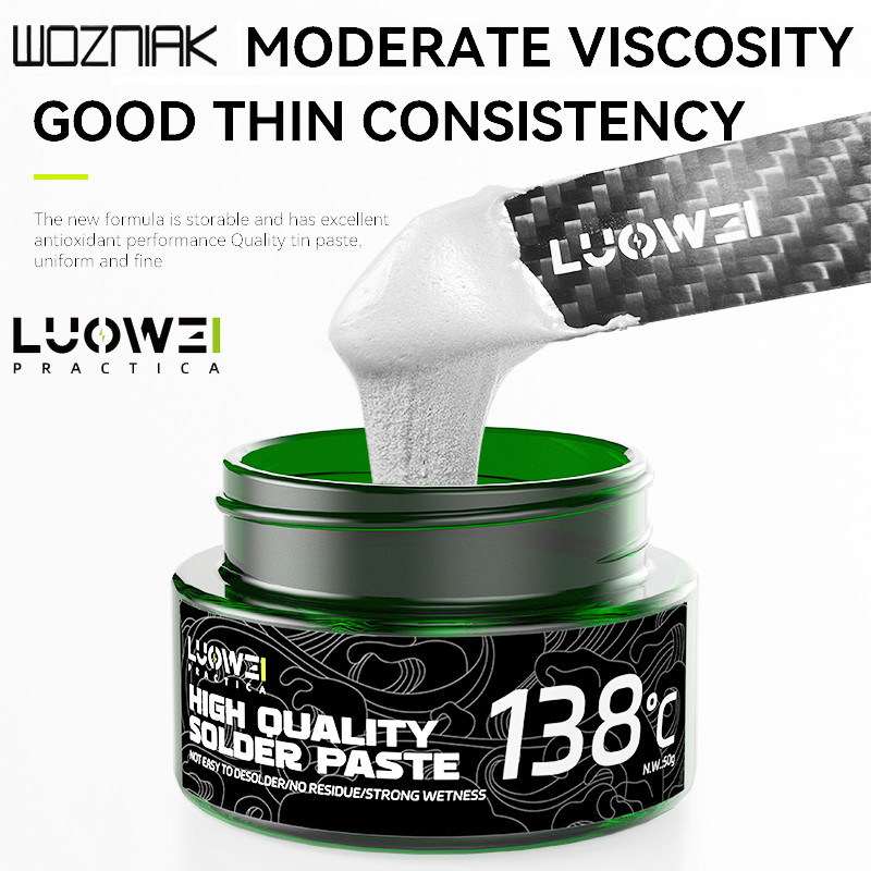 LUOWEI LW-SP1 138C°/ 158C°/ 183C°/ 217C° Hàn Dán Sửa Chữa Hàn Thông Lượng Dán Cho Điện Thoại Di Động