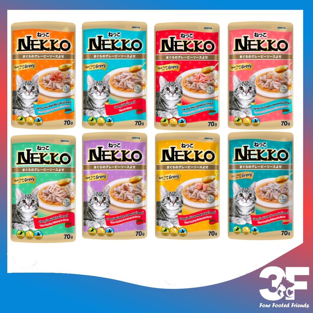 Pate Nekko Gravy Dạng Sốt Cho Mèo Trưởng Thành Từ 6 Tháng Tuổi Gói 70Gr [Chính Hãng]