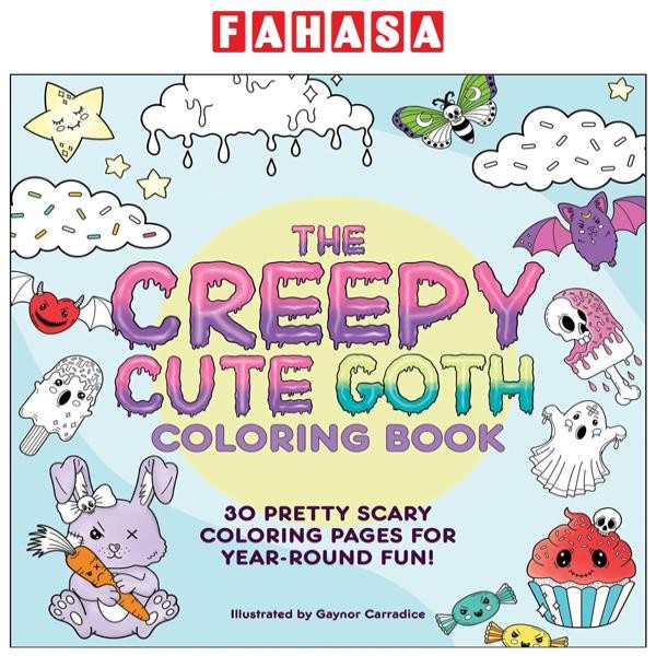 Sách ngoại văn: The Creepy Cute Goth Coloring Book