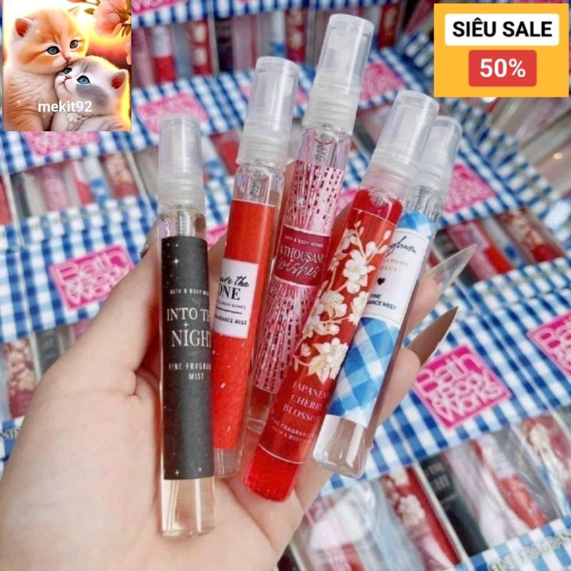 xịt thơm body mist BBW 10ml