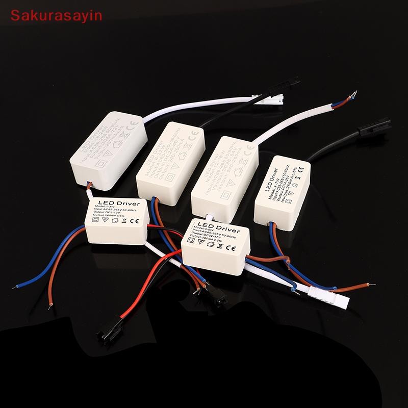 {Sakurasayin} 1PC 1-3W 3-5W 4-7W 8-12W12-18W 18-24W LED Driver Light Transformer Bộ chuyển đổi nguồn