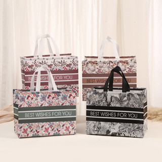 (Giá sỉ 11000đ) Túi Vải  33x25x17cm in Hoa Văn