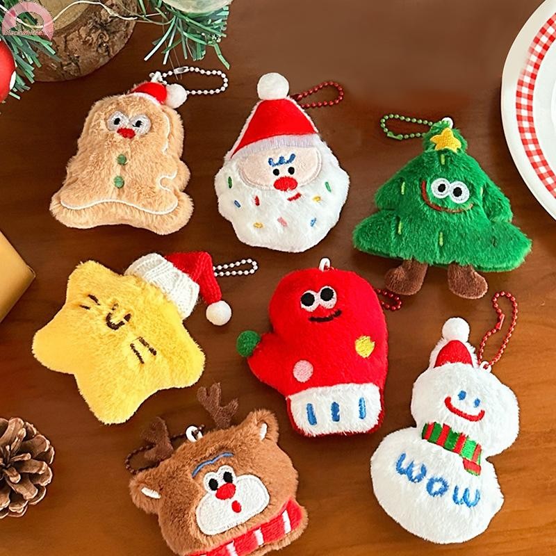 Bwhte Mặt dây chuyền búp bê Giáng sinh dễ thương Trang trí cô gái Mặt dây chuyền búp bê Giáng sinh Đồ trang trí phù hợp.