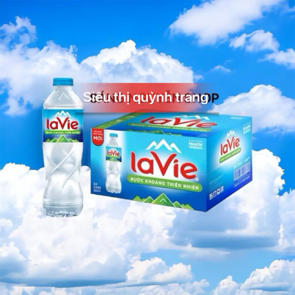 Thùng Nước Khoáng Lavie 24 chai 350ml/500ml ... [Mới]
