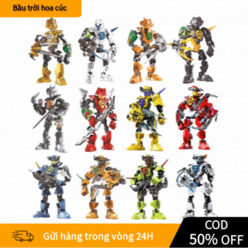 Đồ chơi lắp ráp mô hình DECOOL Hero Factory 2.0 – robot hành động Bionicle, mẫu 9401 đến 9406 cực ch