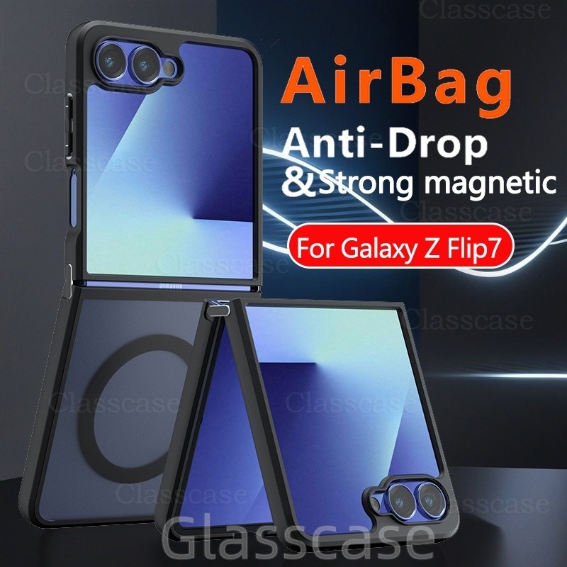 Ốp Lưng Cho Samsung Galaxy Z Flip 7 FE 7FE Flip7 Flip7FE ZFlip7 Chống Trầy Xước Trong Suốt Mờ Có Từ 