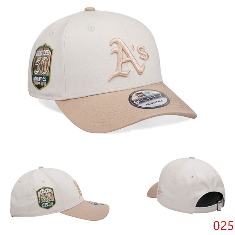 MLB Oakland Mũ Bóng Chày 9FORTY Snapback Thêu, Điều Chỉnh Size Được