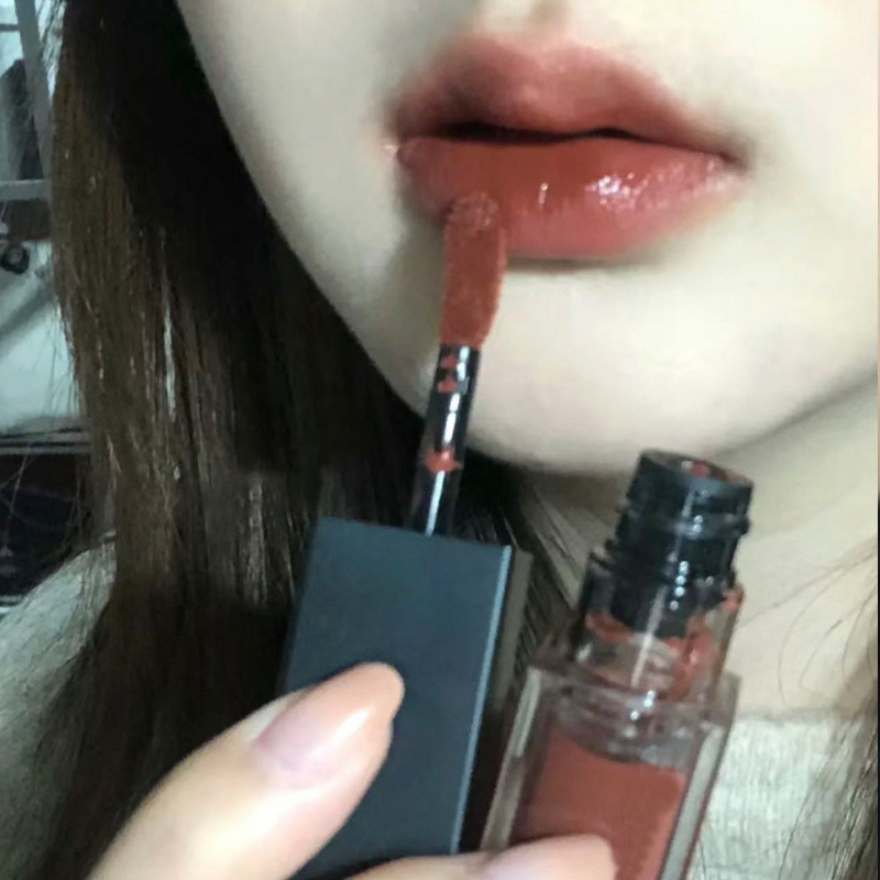 xinpin Autumn and Winter Versatile King~Falling Leaves Dried Orange Tone Earthy Brown Lip Mud Non-Fa