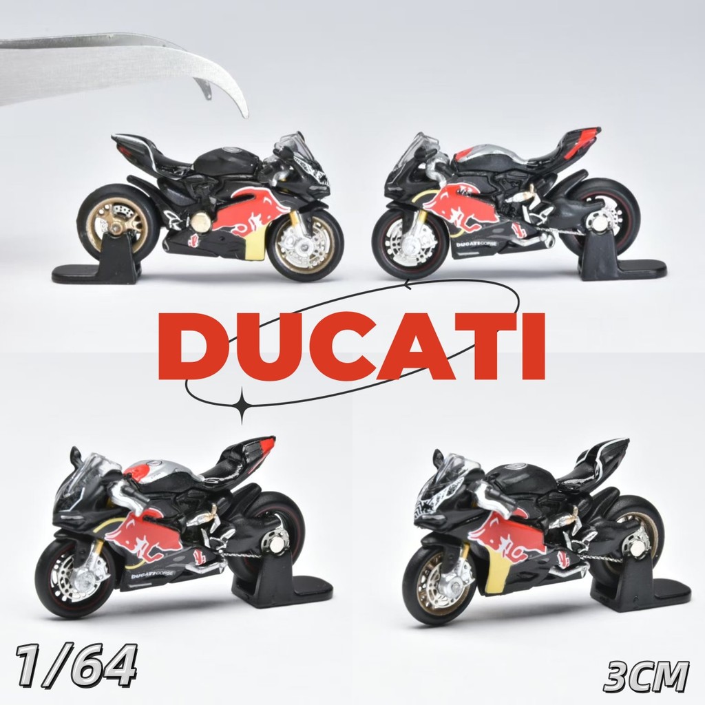 Mini Bike-MB 1/64 Ducati 1299S Red Bull Hợp Kim Quy Mô Nhỏ Xe Máy Mô Hình Mô Phỏng Xe Máy Mini Bỏ Tú