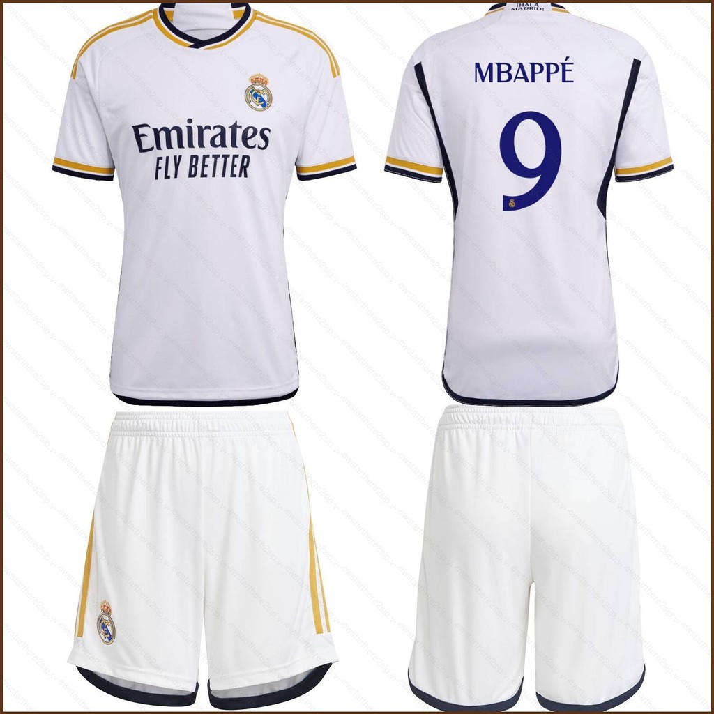 Áo Bóng Đá Sân Nhà Real Madrid 2023-24Kylian Mbappe Số 9, Phù Hợp Nhiều Kích Cỡ