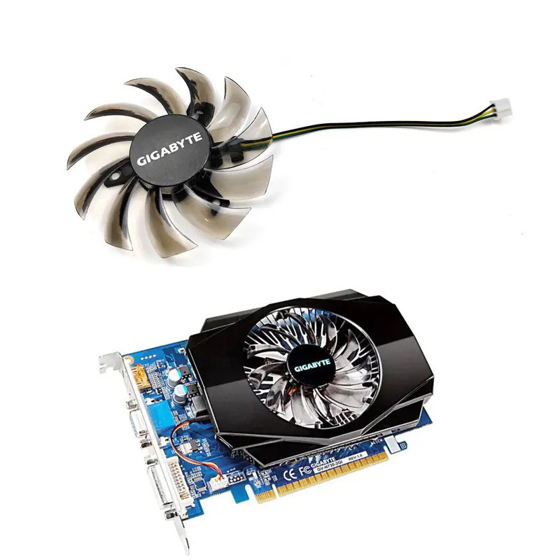 DIY 75MM 3PIN T128010Quạt GPU SM GV-N730, Dành Cho GIGABYTE GV-N730 GV-N630 GV-N610 、 GV-R575 GV-R55