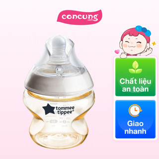 Bình Sữa PPSU Ty Siêu Mềm Tự Nhiên Tommee Tippee Natural Start 150ml, Núm Ty Đi Kèm 0-3 Tháng