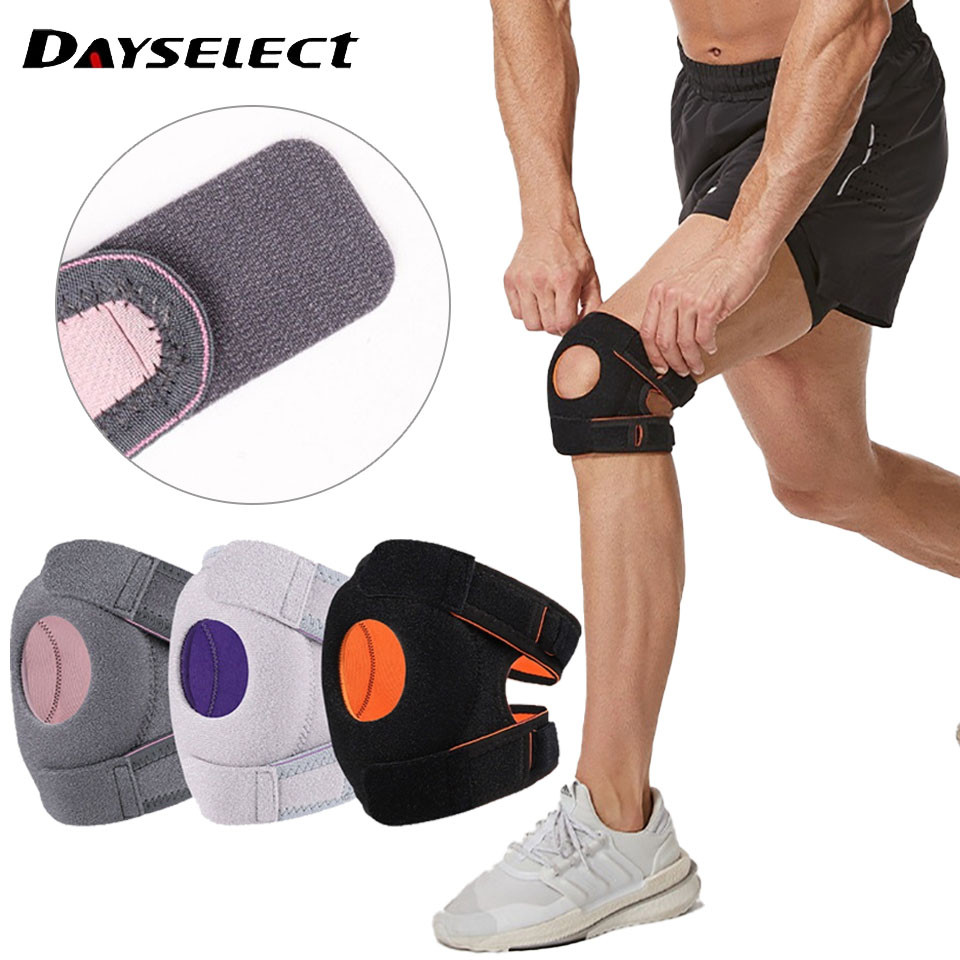 DAYSELECT - Dây Đeo Kneecap Silicone Điều Chỉnh được, Hỗ trợ Giảm Chấn và Áp Lực
