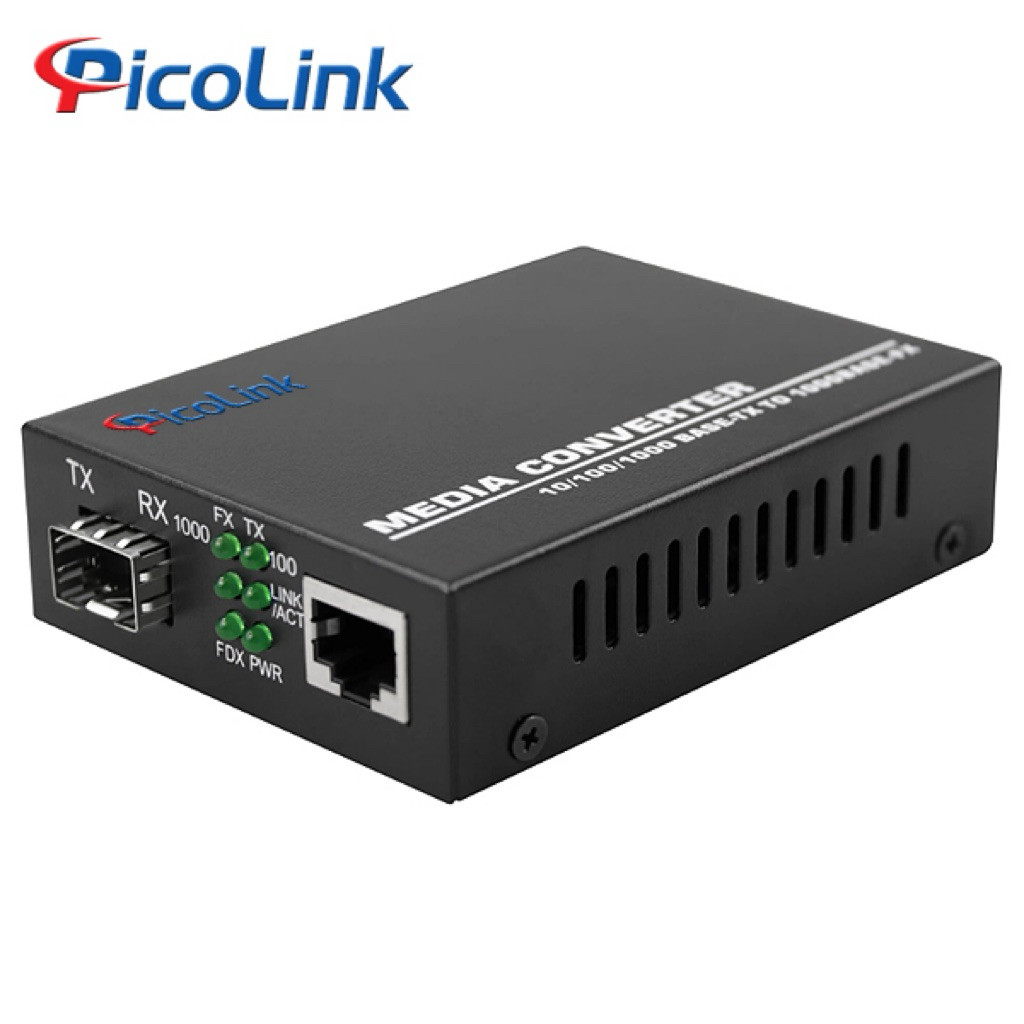 Converter quang chuyển đổi quang điện SFP Picolink PL-1SFP-1G, 1000Mb (tuỳ chọn gắn module quang SC,