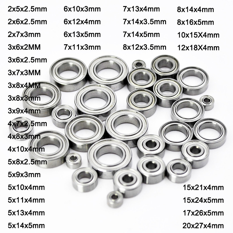 4 Vòng bi thu nhỏ 3x6x2.5 4x7x2.5 4x8x3 5x8x2.5 5x10x4 5x11x4 6x12x4 8x12x3.5 10x15x4 12x18x4 Bộ vòn