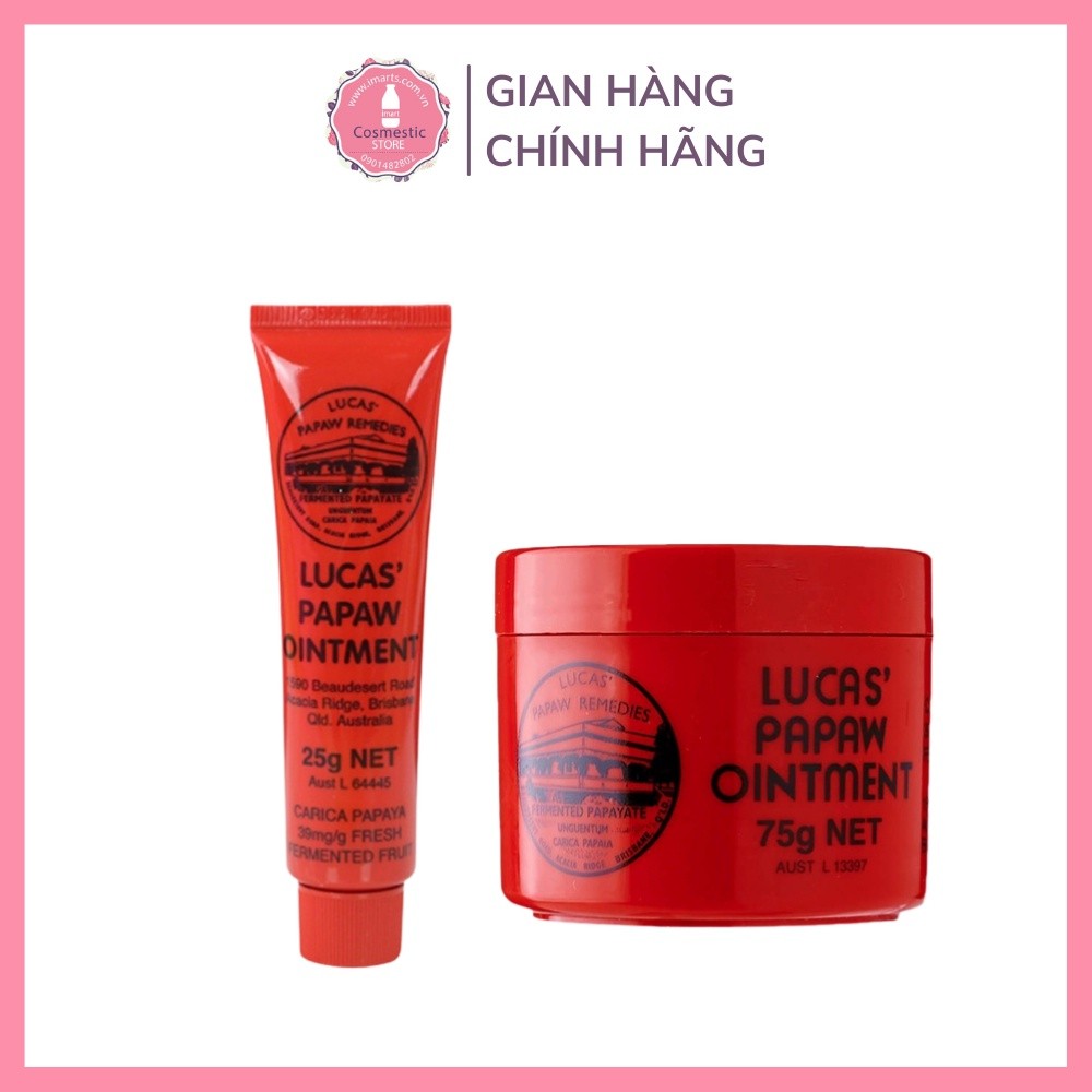 Kem Đa Năng Đu Đủ Lucas Paw Paw Giảm Dị Ứng Ngoài Da Hăm Tã Giúp Da Mềm Mịn