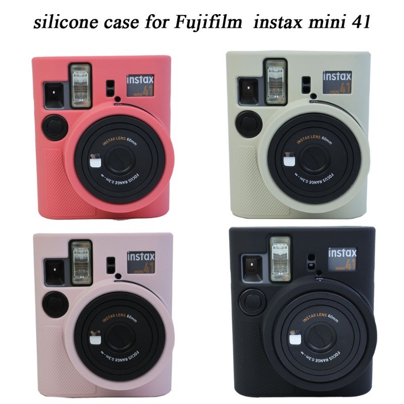 Túi đựng máy ảnh silicon mềm Instax mini 41 Da cao su cho Fujifilm Instax mini 41