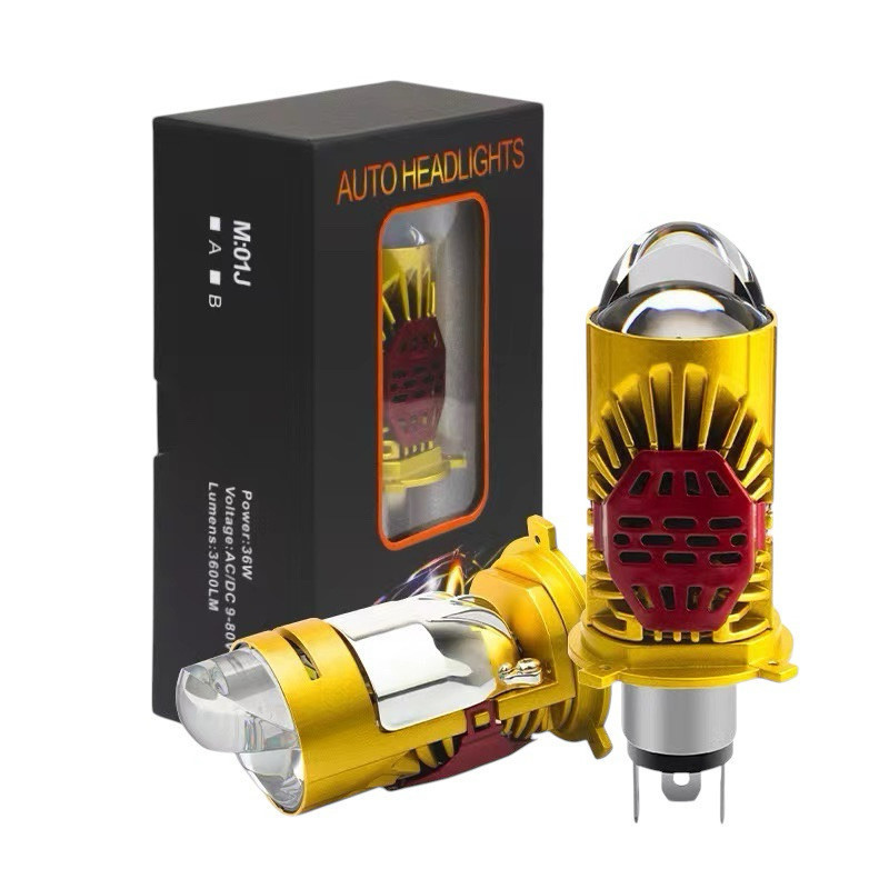 Đèn pha led H4 bi cầu mắt ếch