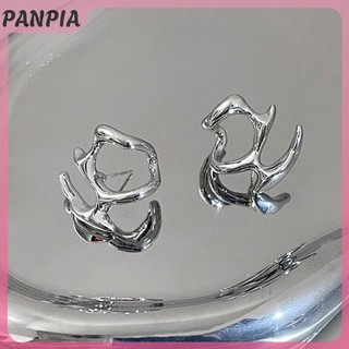 PANPIA-Kim Loại Không Đều Lỏng Rỗng Bông Tai Dành Cho Nữ Trang Sức Thời Trang Dự Tiệc Phụ Kiện Quà Tặng