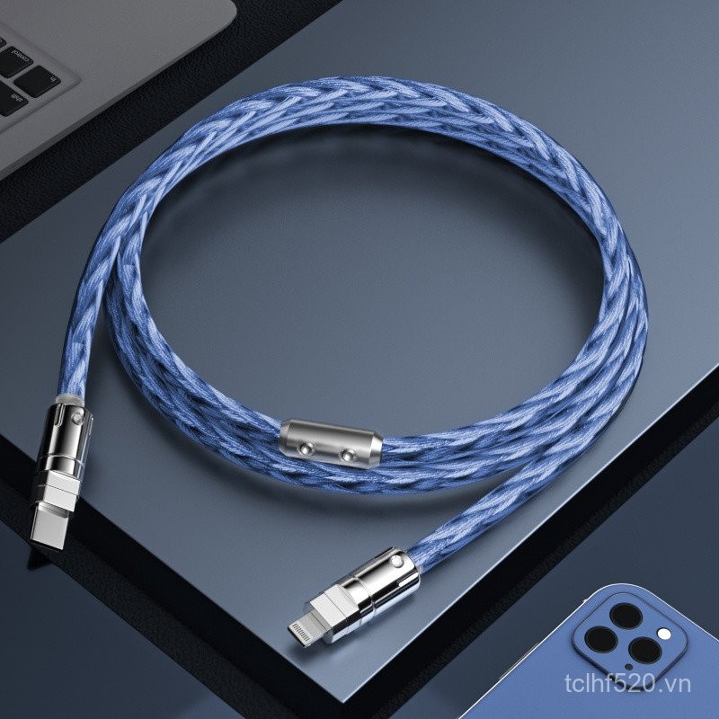 Fast Charge typec Data Cable for Mobile Phones and Laptops8Single crystal copper silver-plated braid